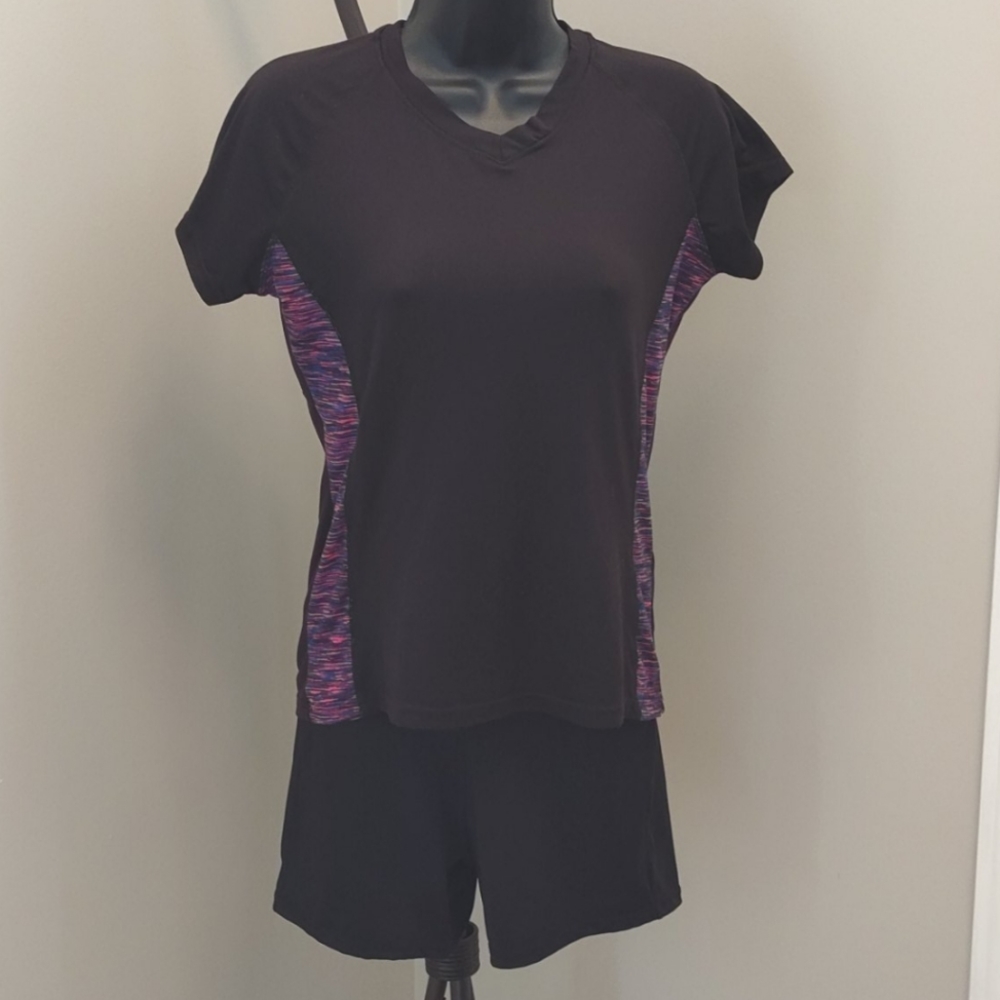Game Time Tshirt and short combo in Black/multi